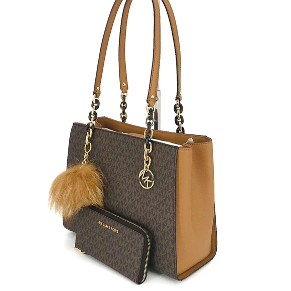 3PCS Michael Kors Sofia Large Tote Wallet Charms - Picture 2 of 8